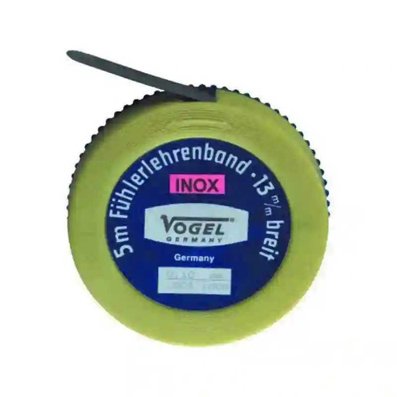 Rollo de fleje calibrado 5 metros x 13 mm Inox 0.02 Vogel