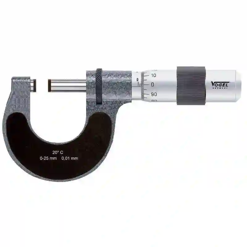 VOGEL 231332 - Micrómetro de exteriores alta precisisón DIN 863 - Capacidad 50:75mm