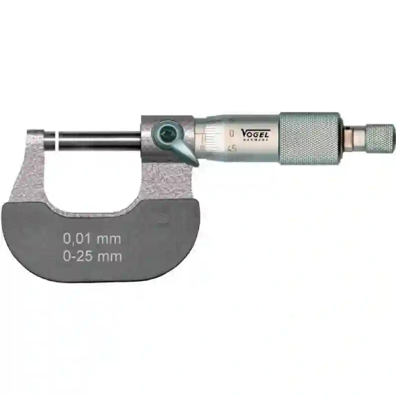 VOGEL 231351 - Micrómetro de exteriores DIN 863 - Capacidad 0-25mm