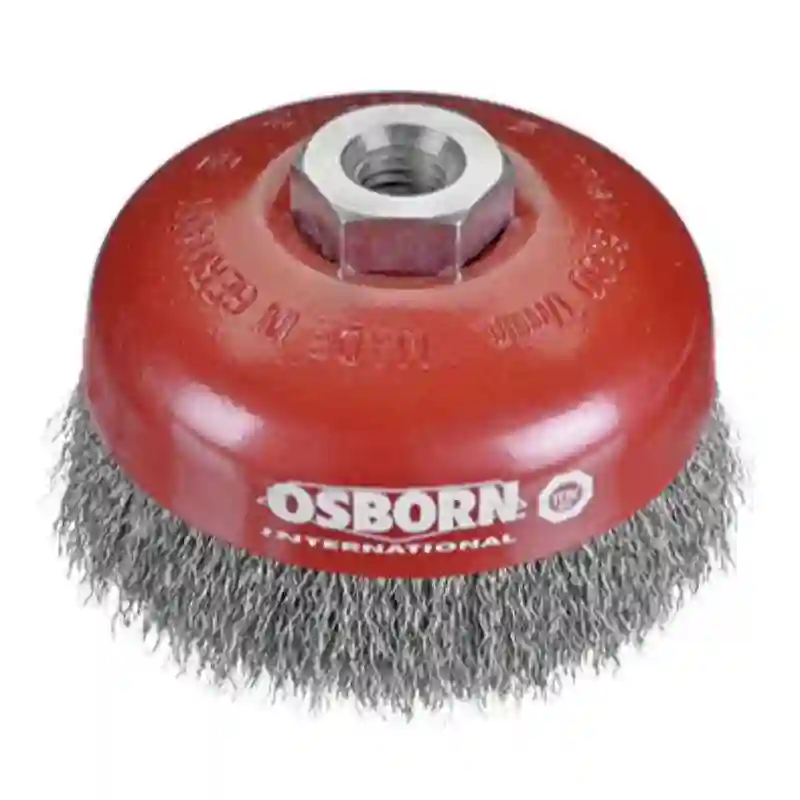 Osborn 0002613364 - Cepillo taza inox de alambre ondulado, tuerca M14, ø 0.30mm (100x30)