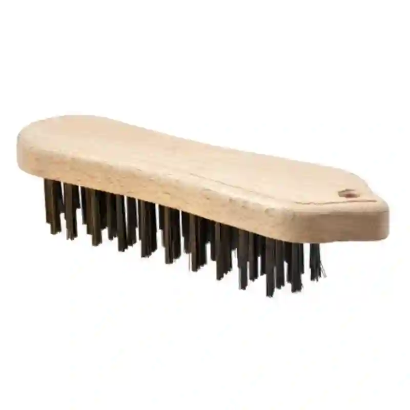 Osborn 0023179197 - Cepillo manual con 5 hileras de acero plano, cuerpo madera tipo violín/rectangul
