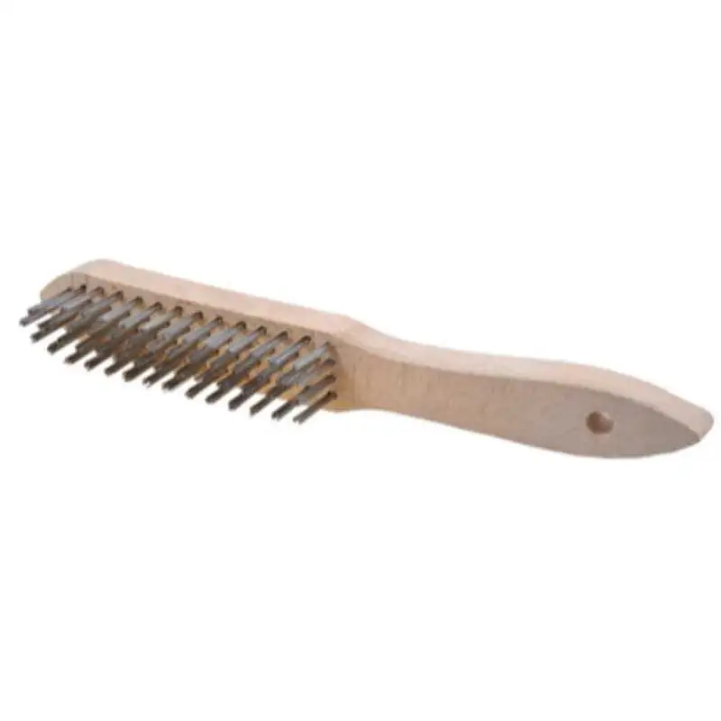 Osborn 0041152334 - Cepillo manual con 4 hileras de inox, cuerpo madera, ø 0.30mm tipo soldado