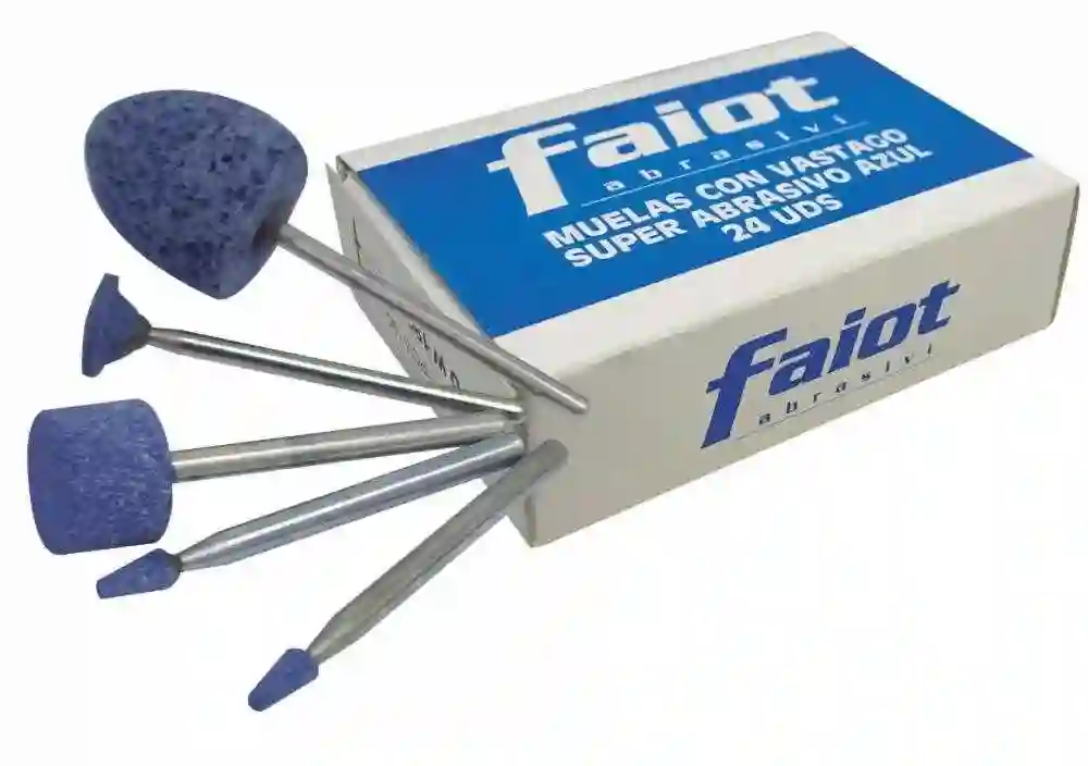 Surtido muelas con vástago de 3mm Faiot