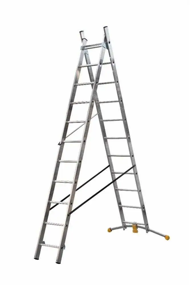 Escalera combinada de 2 tramos con estabilizador curvo HobbyLOT 603 Hailo