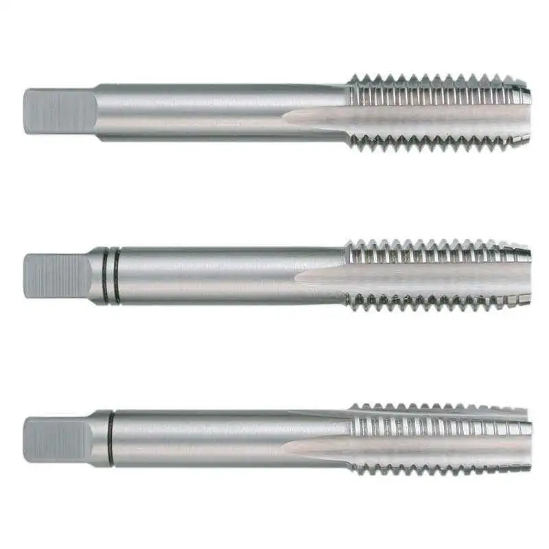 RUKO 246716 - Juego de 3 machos para roscar a mano BSW DIN 352 HSS rectificados con rosca 7/16