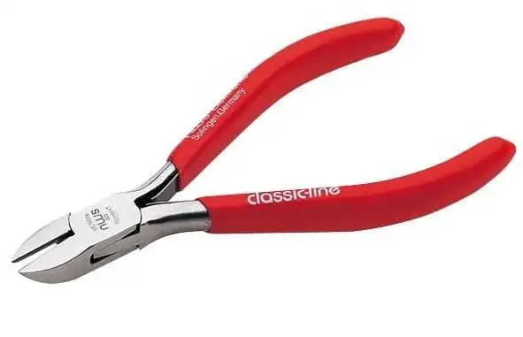 Alicate electrónica corte diagonal con retenedor de alambres Biselado NWS
