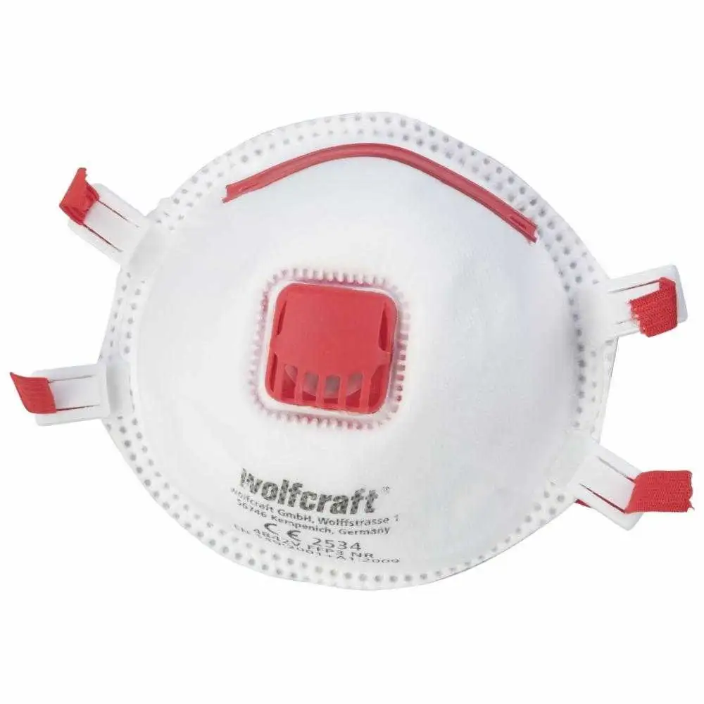 2 máscaras antipolvo FFP3 V (CE) Wolfcraft