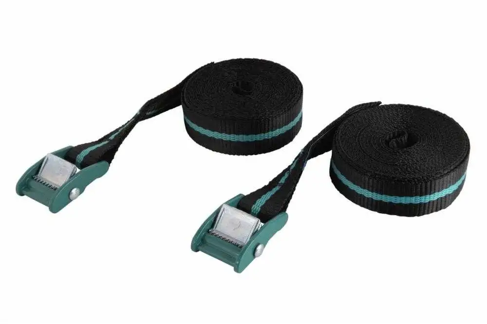 2 tensores de cinta con clip elástico de 120 kg/4 m Wolfcraft