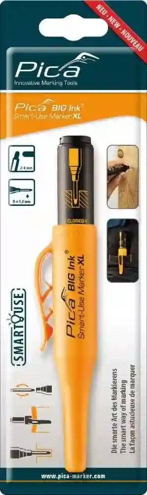 Marcador permanente de uso inteligente XL BIG Ink Negro en blister Pica