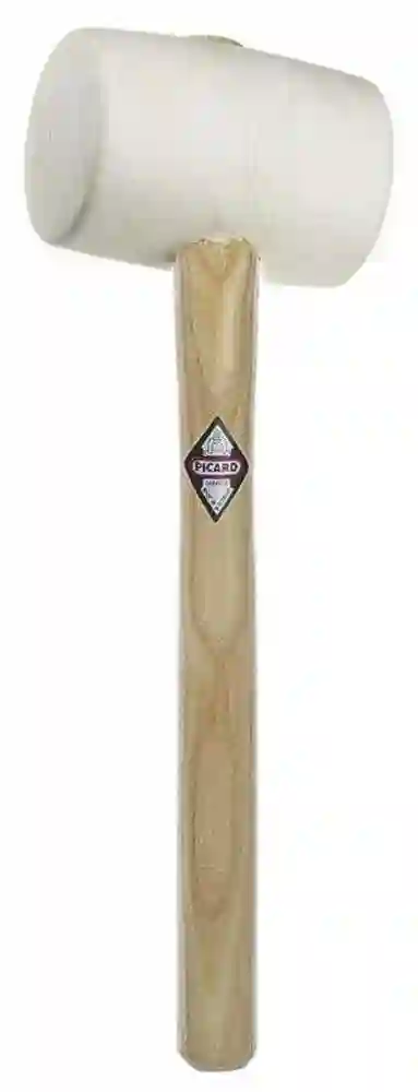 Maza de goma blanca 75 mm x 800 g Picard
