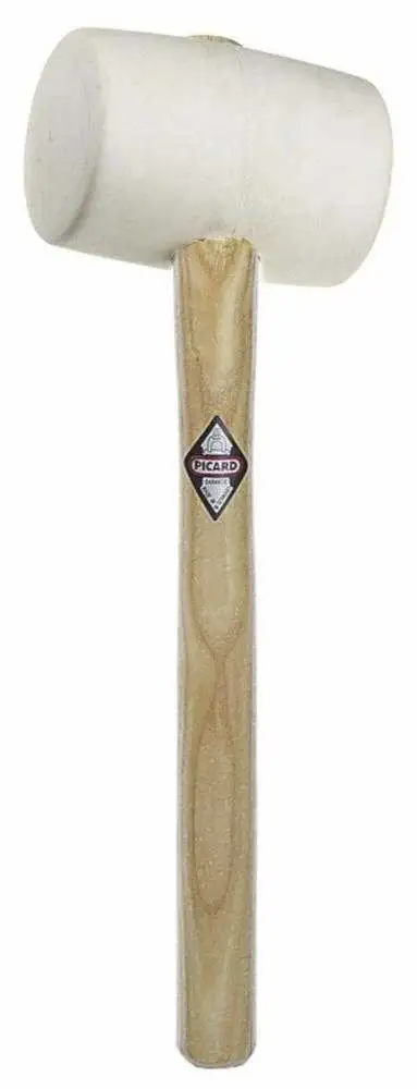 Maza de goma blanca 75 mm x 800 g Picard