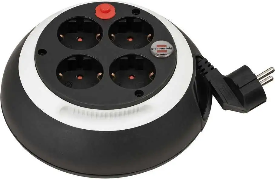 Enrollacables Comfort-Line CL-S 4 tomas IP20 H05VV-F 3G15 4 tomas y color blanco Brennenstuhl