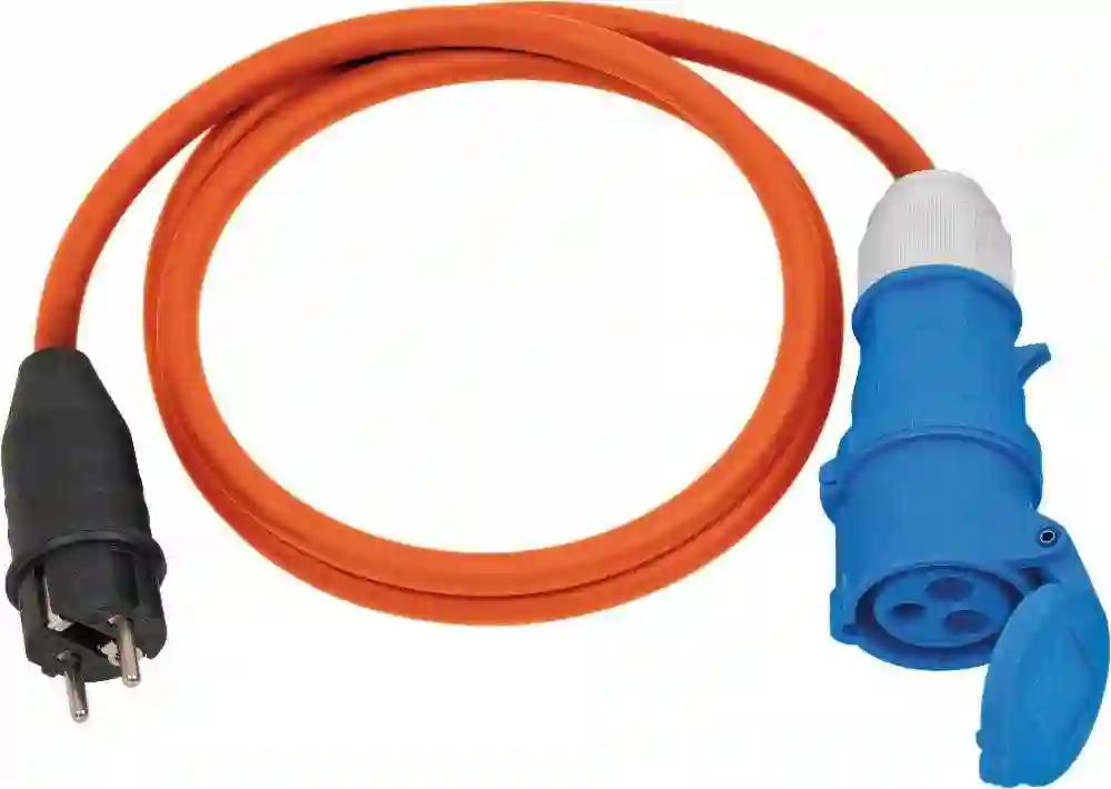 Alargador/adaptador IP44 H07RN F 3G 25 230V/16A con clavija y toma de corriente CEE Brennenstuhl