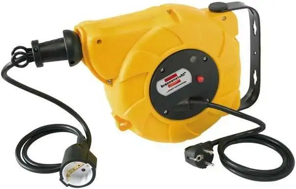 Enrollacables de carrete automático IP20 H05VV-F 3G15 para interiores 9+2 Brennenstuhl