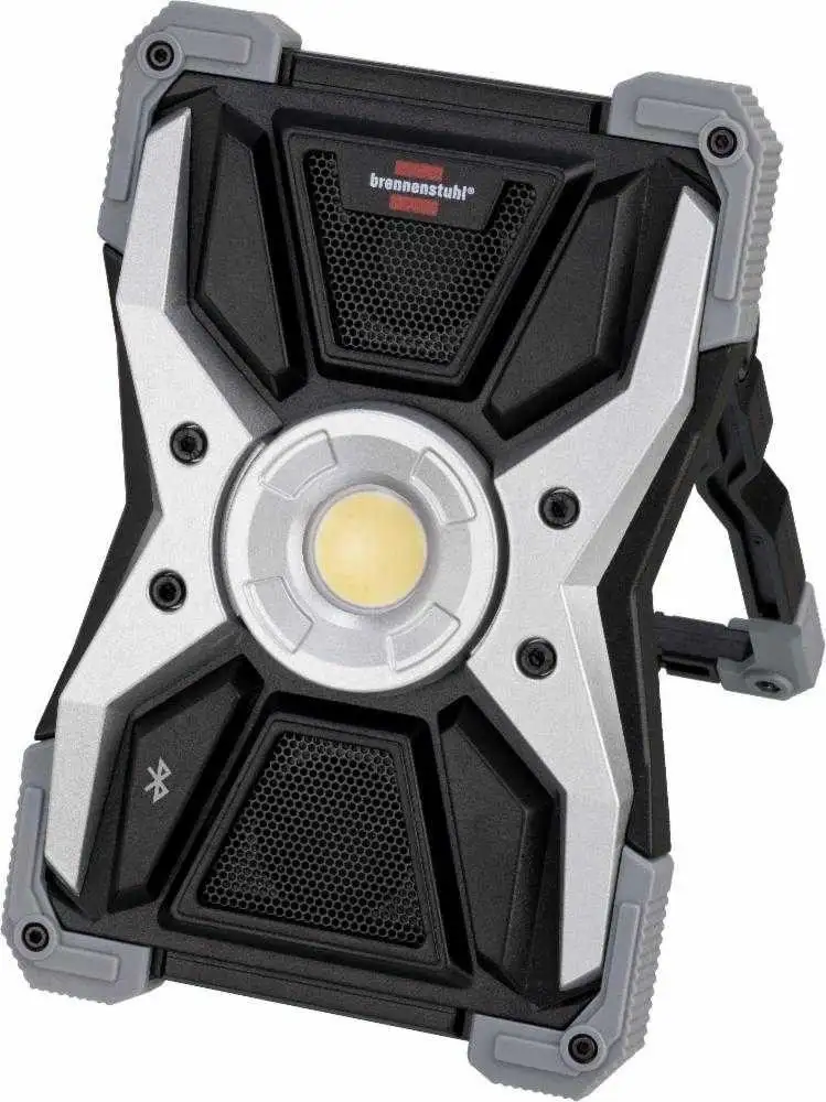 Foco LED portátil RUFUS 3010 MA con batería recargable y altavoz Bluetooth 3000 Brennenstuhl