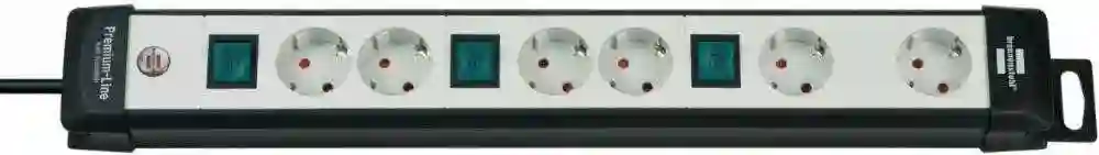 Base de tomas múltiples Premium-Line Technics disposición especial de los enchufes 6 Brennenstuhl