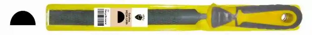 Escofina media caña con mango bimaterial en funda B 8 Erizo
