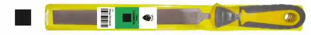 Lima de mecánico cuadrada con mango bimaterial en funda F 6 Erizo