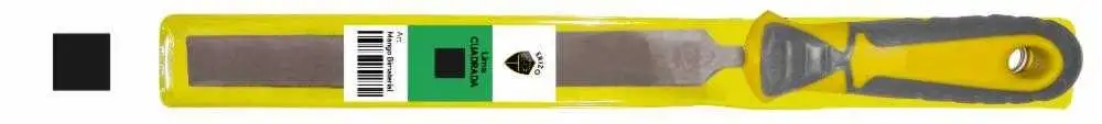 Lima de mecánico cuadrada con mango bimaterial en funda F 6 Erizo
