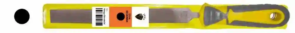 Lima de mecánico redonda con mango bimaterial en funda E 6 Erizo