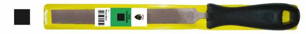 Lima de mecánico cuadrada con mango negro en funda B 6 Erizo