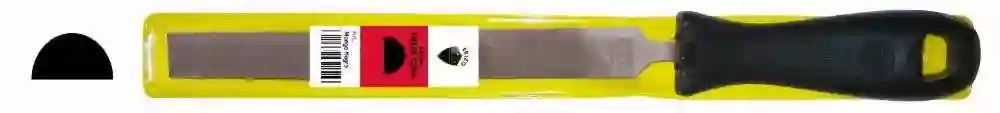 Lima de mecánico media caña con mango negro en funda E 10 Erizo