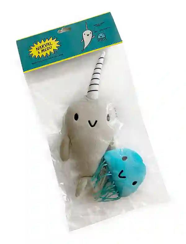 Peluche Narval y Medu