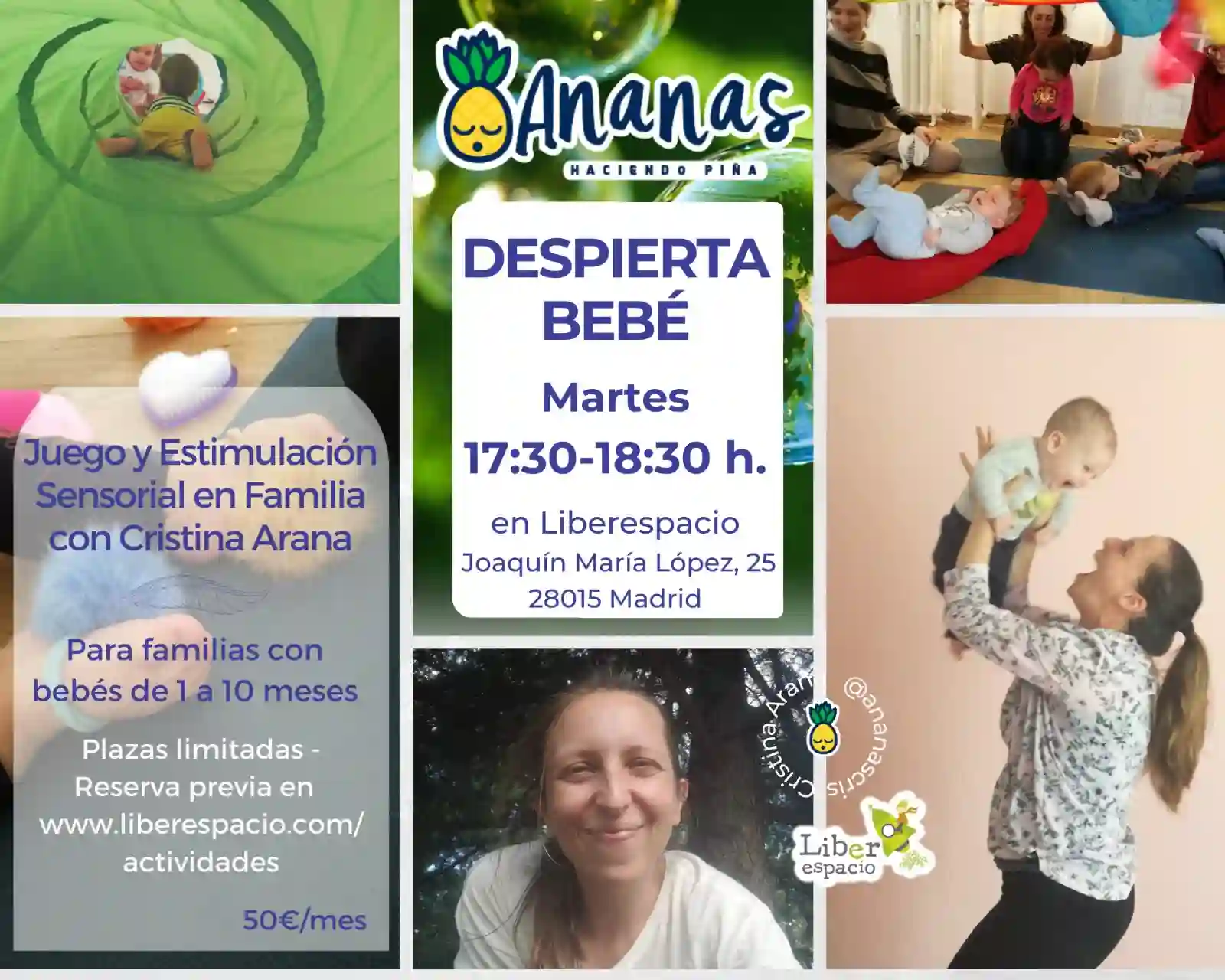 Despierta Bebé: Entrada al Taller mensual de estimulación temprana