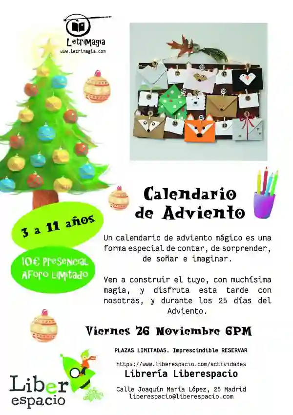 Entrada al taller: Calendario de Adviento