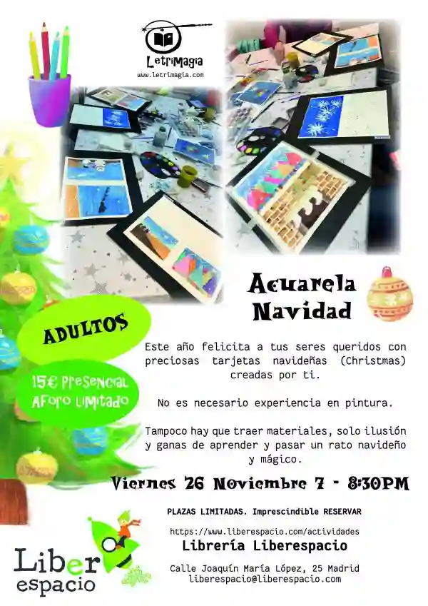 Entrada al taller: Acuarela Navidad