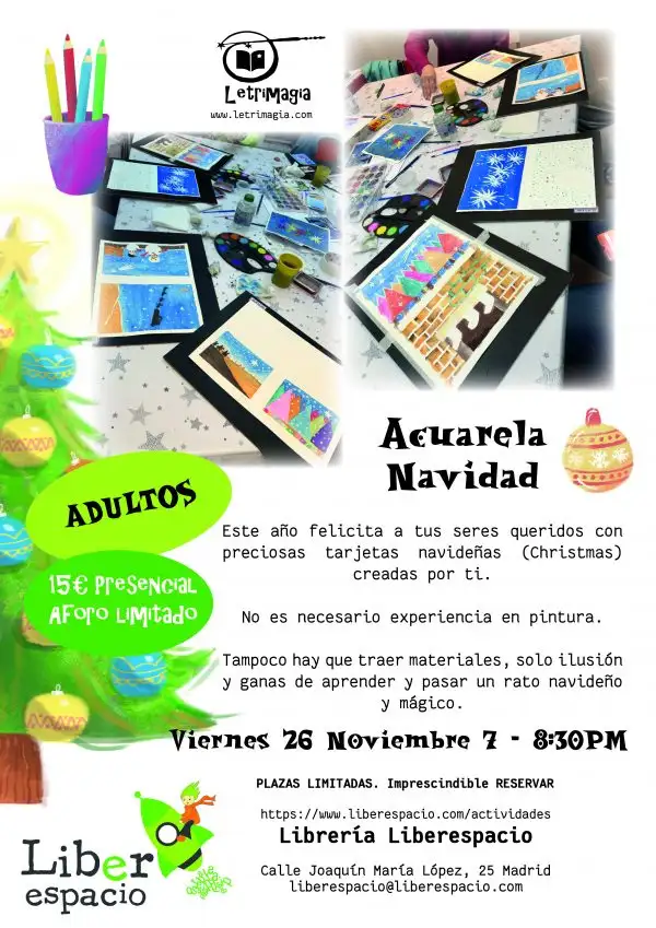 Entrada al taller: Acuarela Navidad