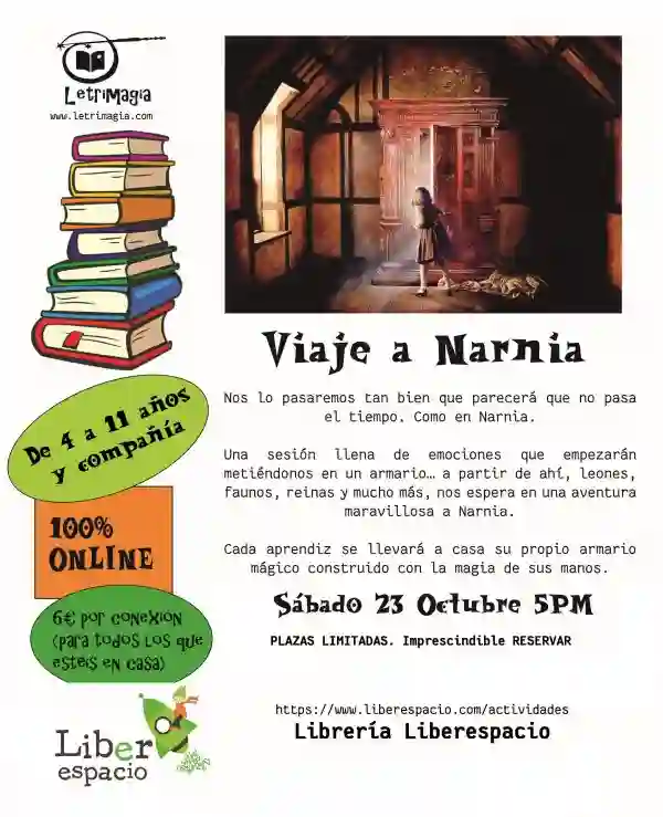 Acceso al taller virtual "Viaje a Narnia"