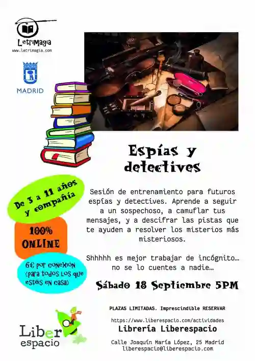 Acceso al taller virtual "Espías y detectives"