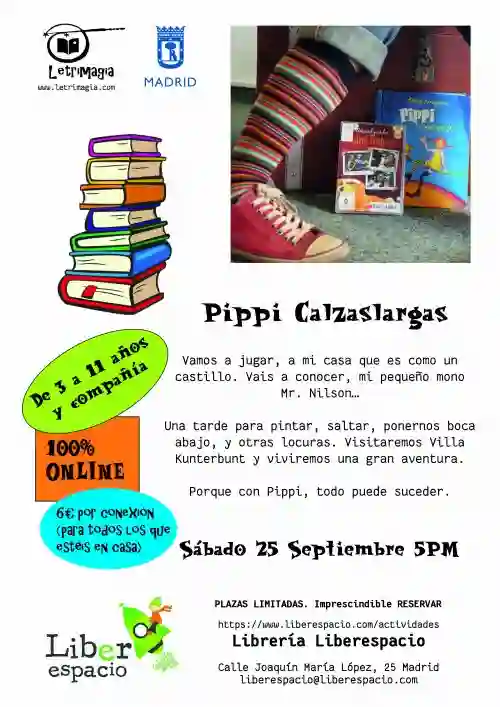 Acceso al taller virtual "Pippi Calzaslargas"