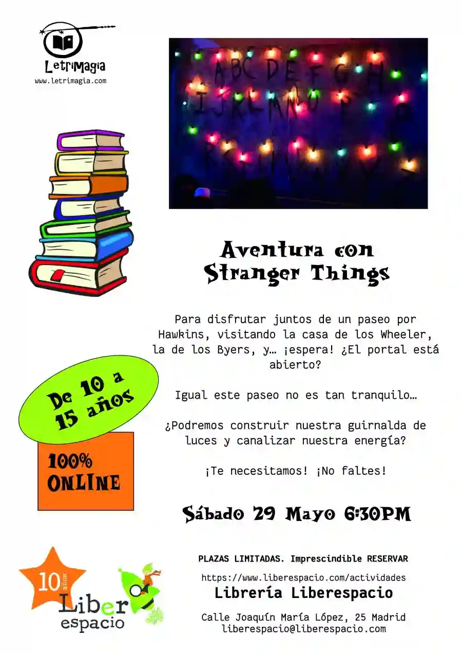 Acceso al taller virtual Aventura con Stranger Things