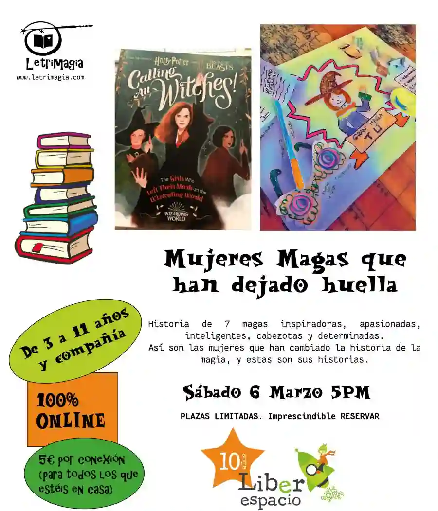 Acceso al taller virtual "Mujeres magas que han dejado huella"