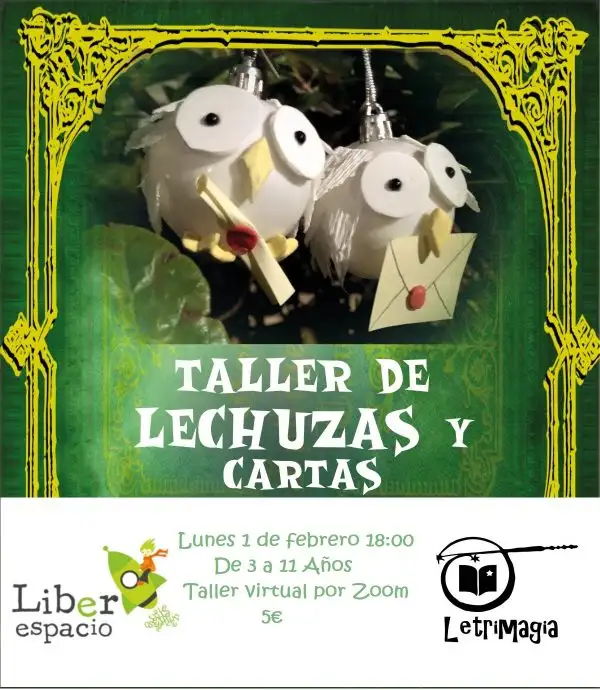 Acceso al taller virtual de Letrimagia: Lechuzas