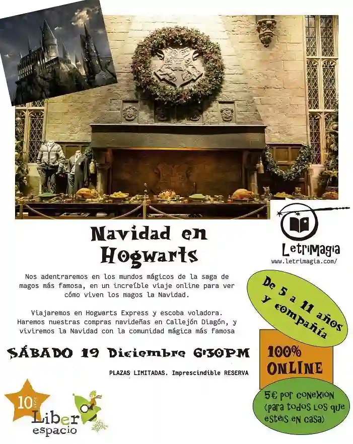 Acceso al taller virtual "Navidad en Hogwarts"