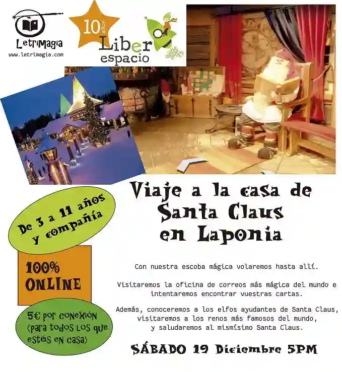 Acceso al taller virtual "Viaje a la casa de Santa Claus en Laponia"