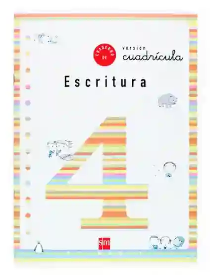 Cuaderno 4 de escritura, Cuadrícula. 2 Primaria