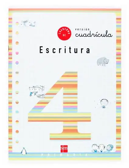 Cuaderno 4 de escritura, Cuadrícula. 2 Primaria