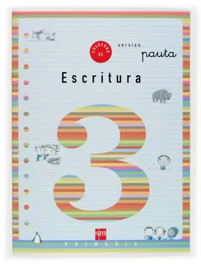 Cuaderno 3 de escritura, Cuadrícula. 1 Primaria