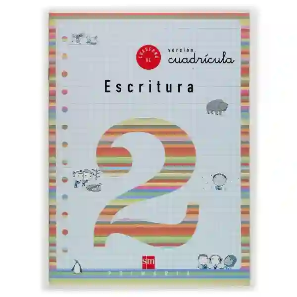 Cuaderno 2 de escritura, Cuadrícula. 1 Primaria