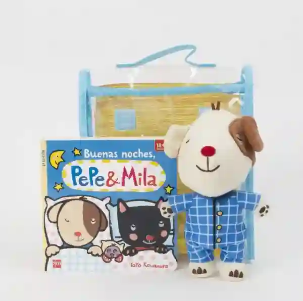 Pack Buenas noches, Pepe y Mila, con Muñeco de Pepe en pijama