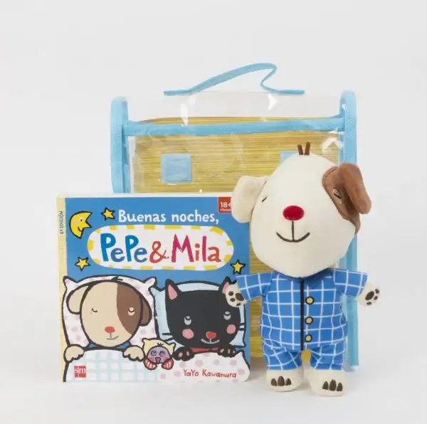 Pack Buenas noches, Pepe y Mila, con Muñeco de Pepe en pijama