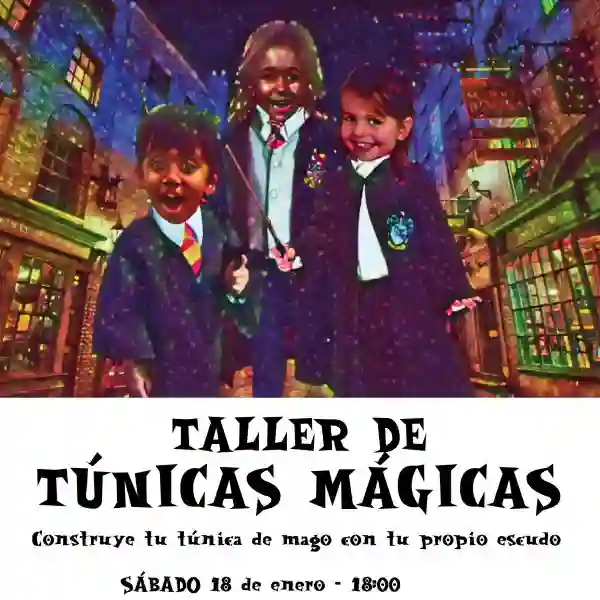 Entrada Taller de Túnicas mágicas con Letrimagia