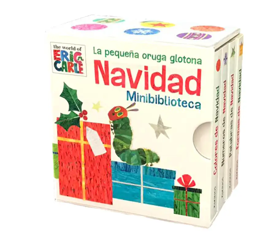 Minibiblioteca Navidad de La pequeña oruga glotona