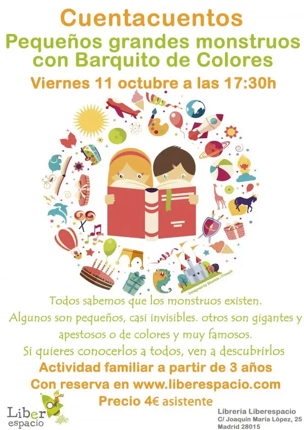 Entrada individual al cuentacuentos "pequeños, grandes monstruos"