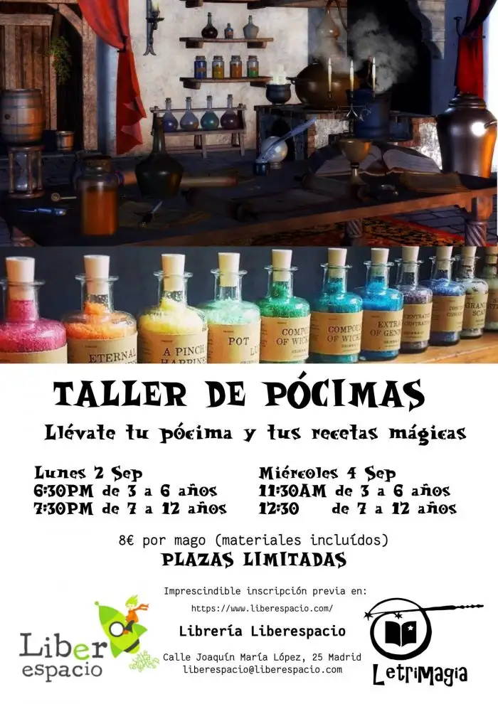 Taller de Pócimas. Sesión matinal