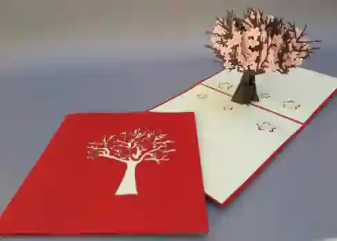 Tarjeta Árbol Primaveral